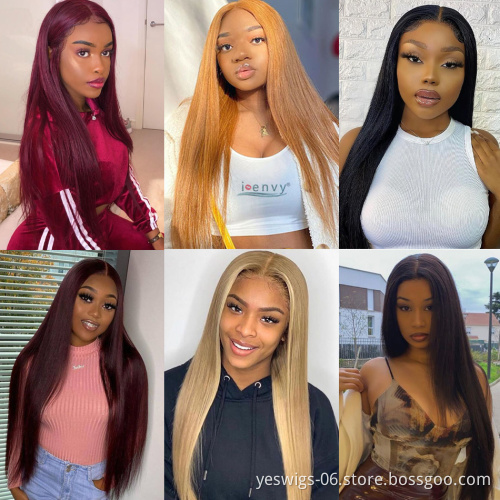 Unprocessed Raw Indian Virgin Human Hair 27 30 99J HD Full Lace Front Wigs For Black Women Cuticle Aligned Human Hair Lace Wig